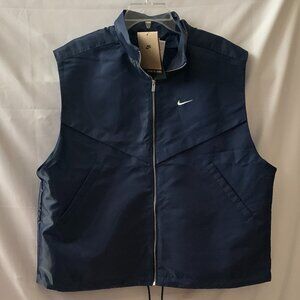 NIKE SPORTSWEAR Windrunner Shine Vest in Navy Sz MEDIUM